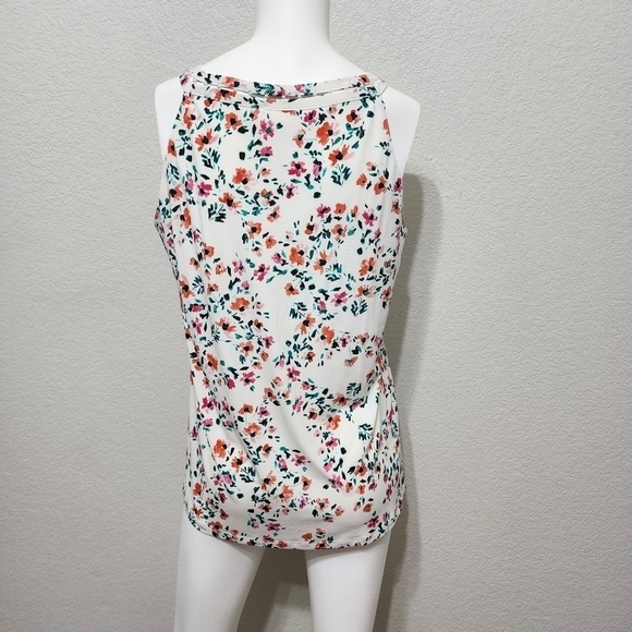 NWT Calvin Klein White Floral Tank Top Size S - Picture 7 of 12